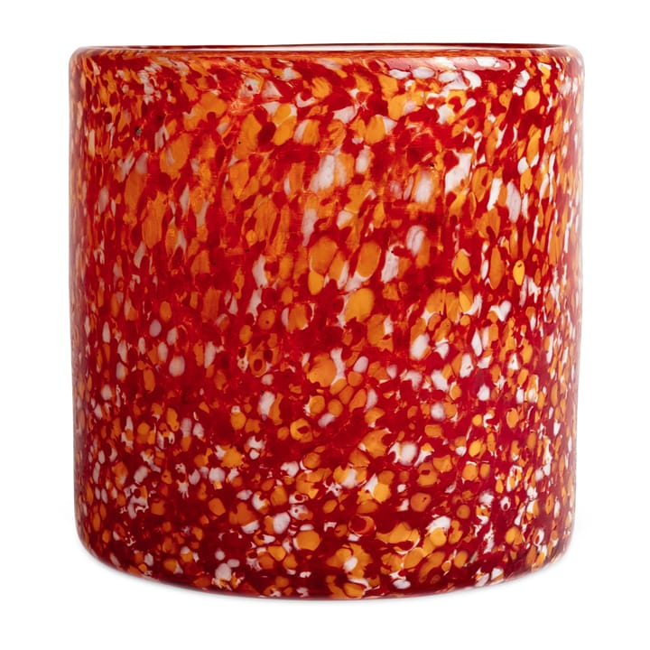 Calore waxinelichtjeshouder M Ø15 cm - Red-orange - Byon