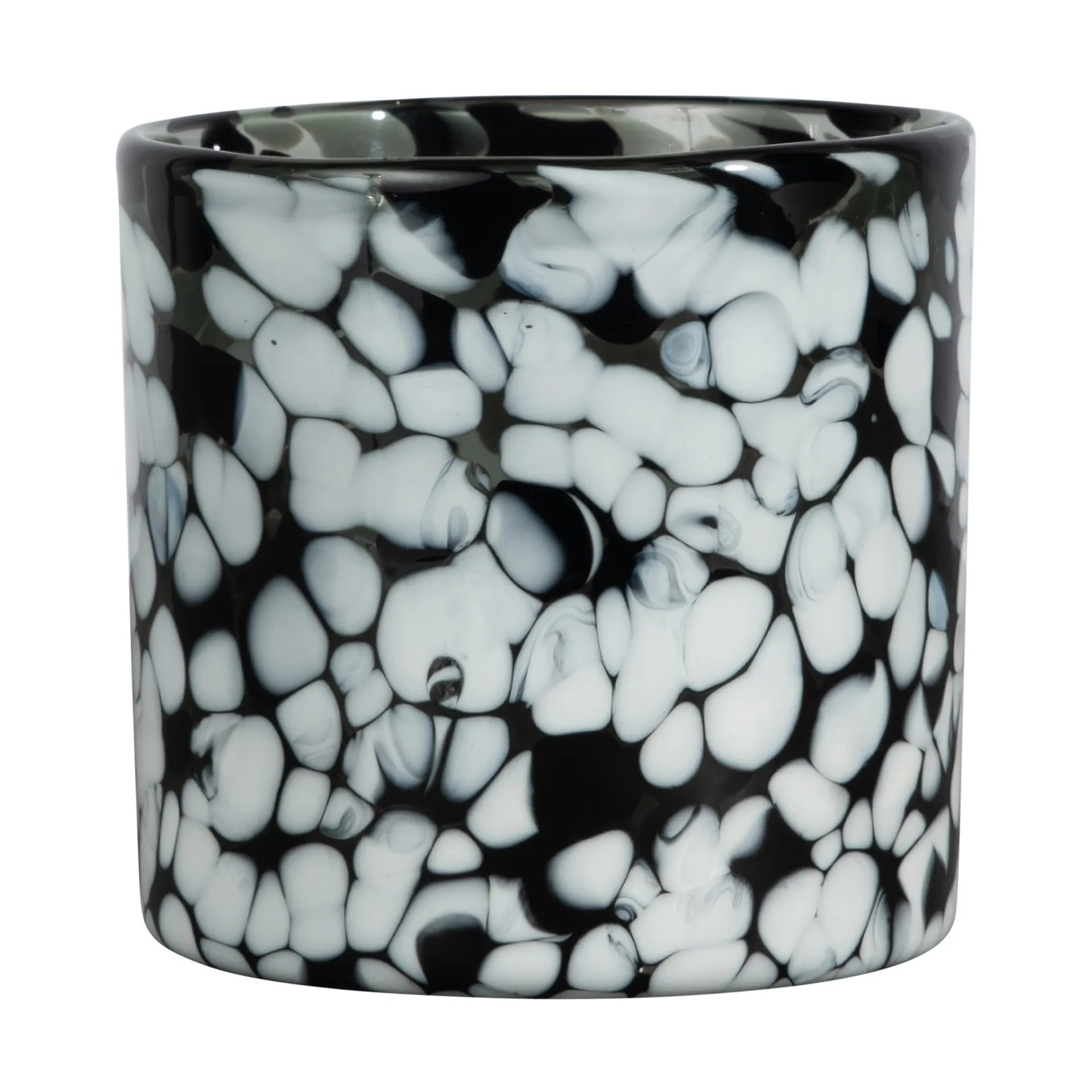 Calore waxinelichtjeshouder XS Ø10 cm, Black-white Byon