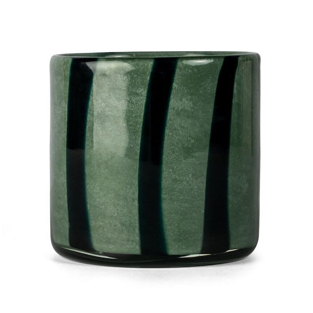 Calore waxinelichtjeshouder XS Ø10 cm - Green-dark green - Byon