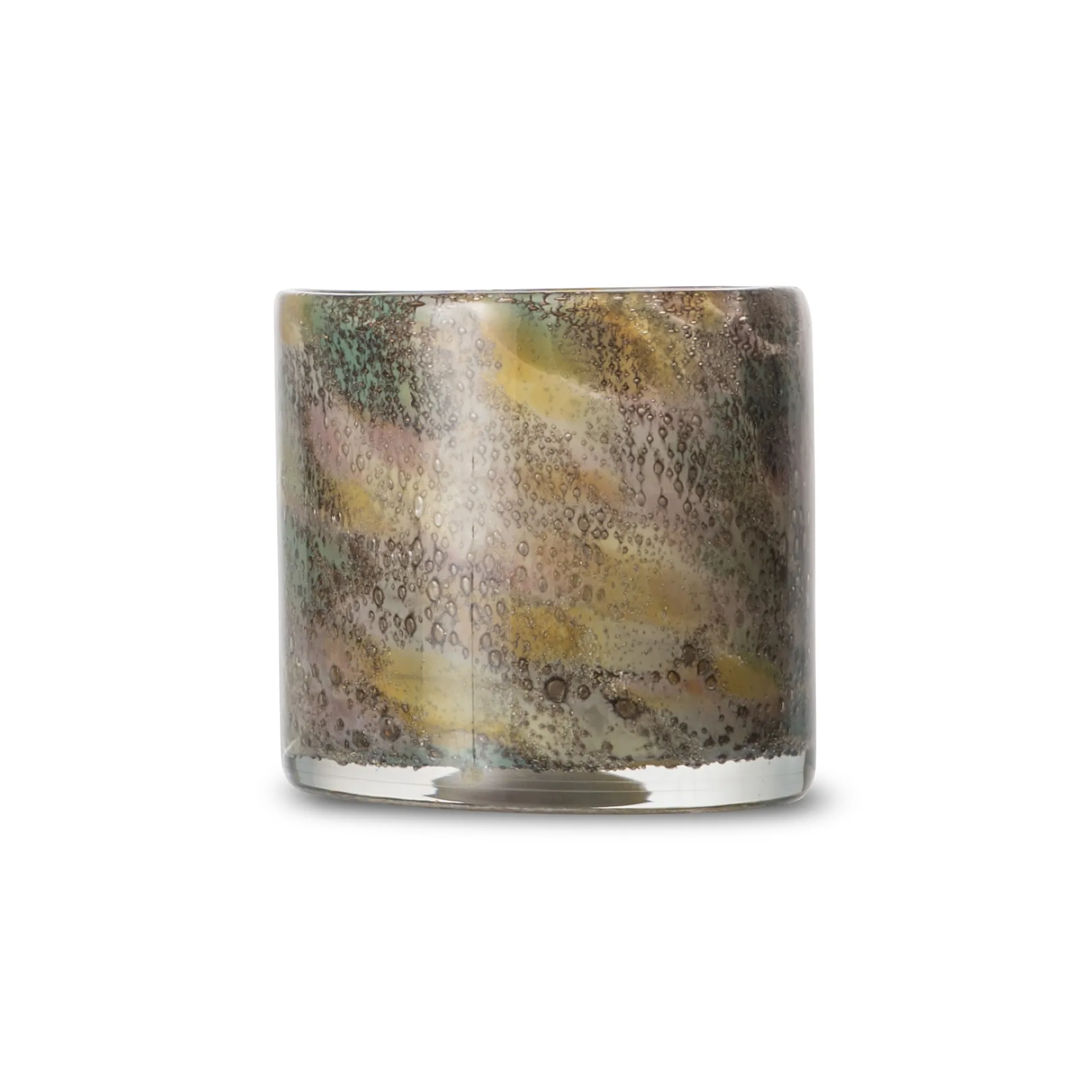 Calore waxinelichtjeshouder XS Ø10 cm, Multi (yellow-green-pink) Byon