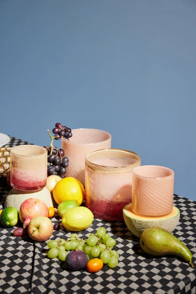 Calore waxinelichtjeshouder XS Ø10 cm, Roze-beige Byon