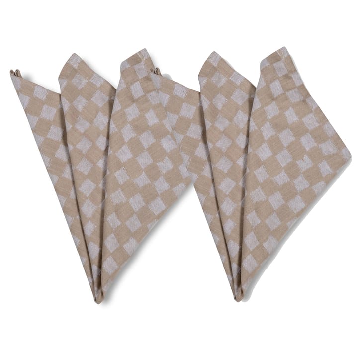 Checki stoffen servet 2-pack - Beige - Byon