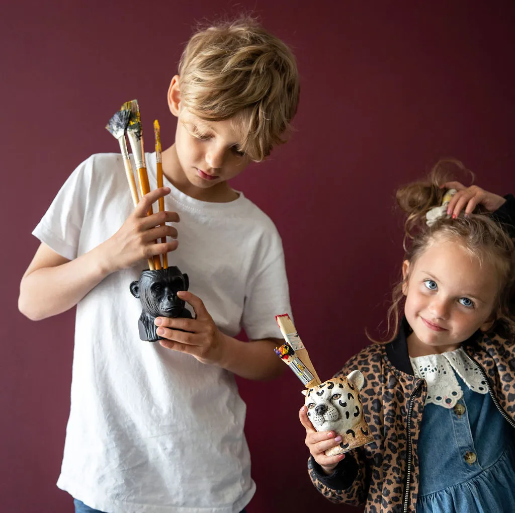 Cheetah decoratie 9,5 cm, Multi Byon