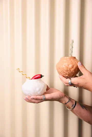 Corallo vaas mini 11x11x8 cm - Gebroken wit - Byon