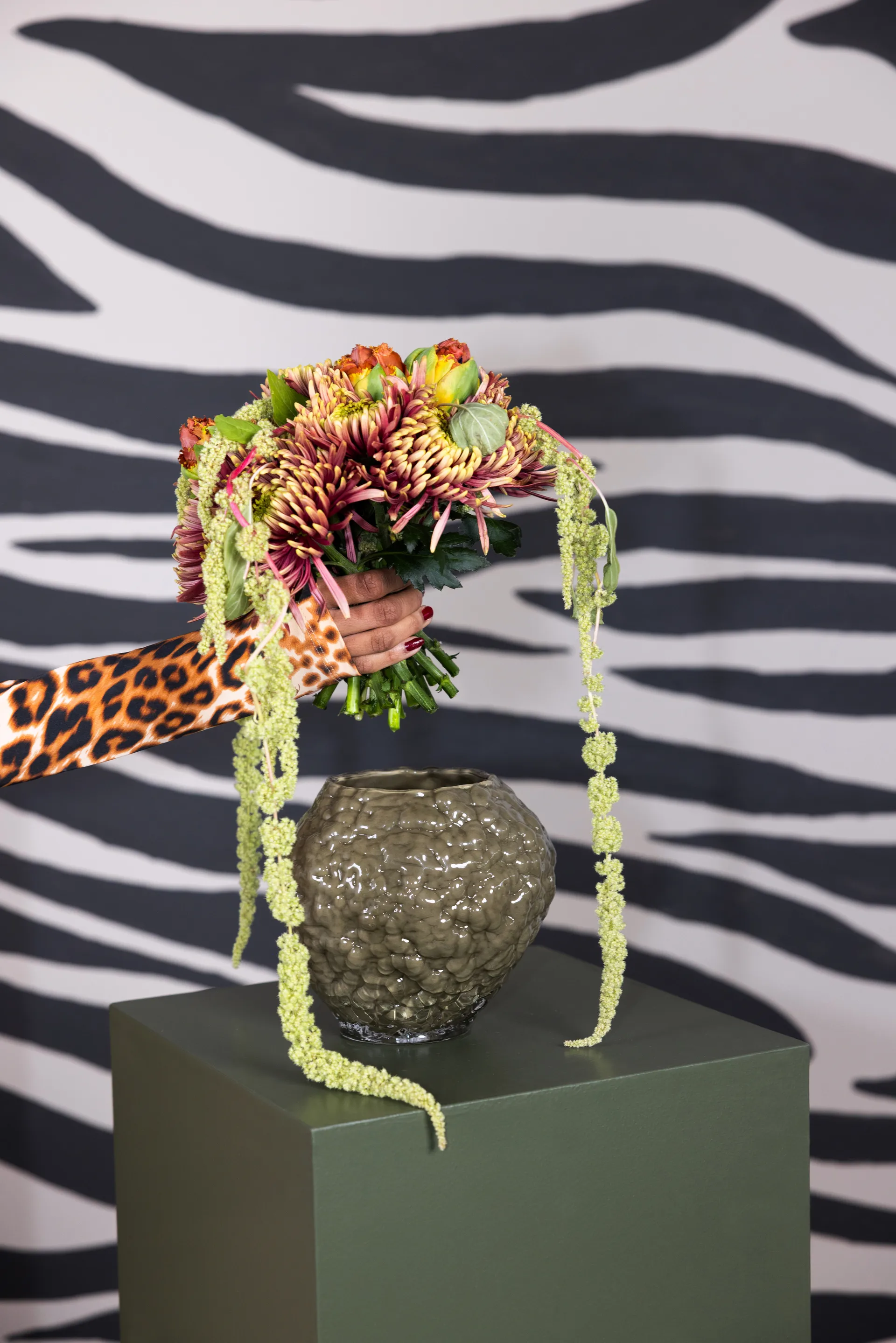 Corallo vaas XS 19x17x17,5 cm, Groen Byon