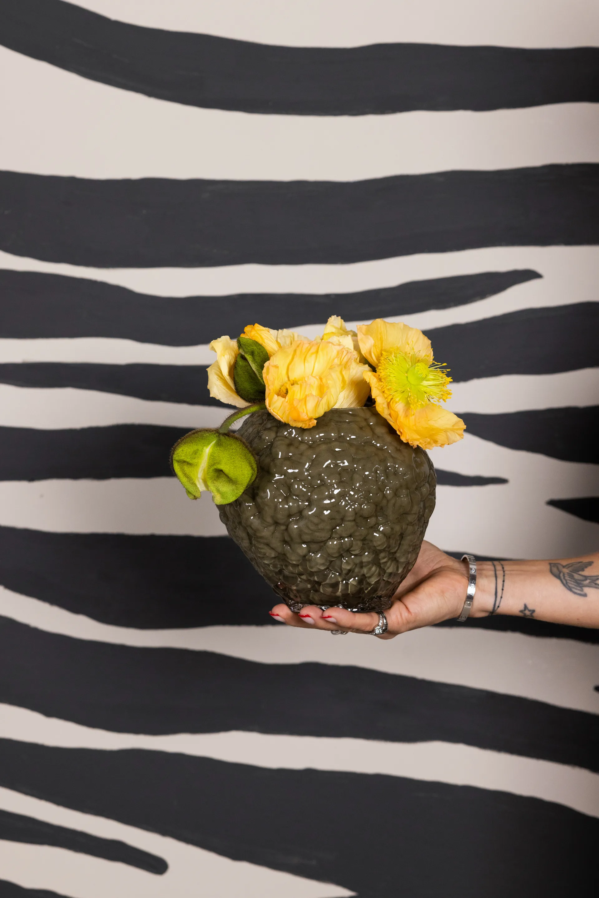 Corallo vaas XS 19x17x17,5 cm, Groen Byon