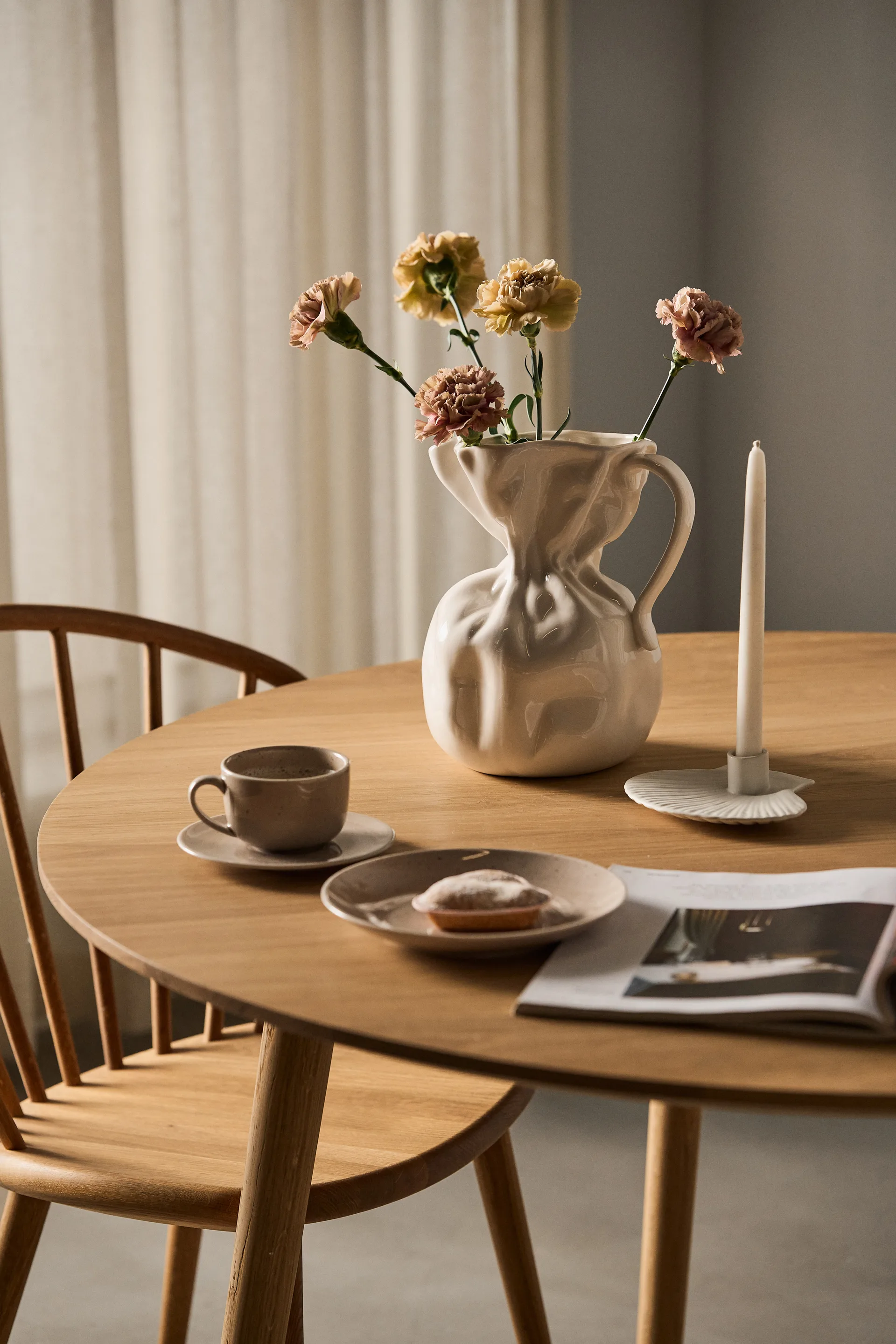 Crumple vaas, Wit Byon