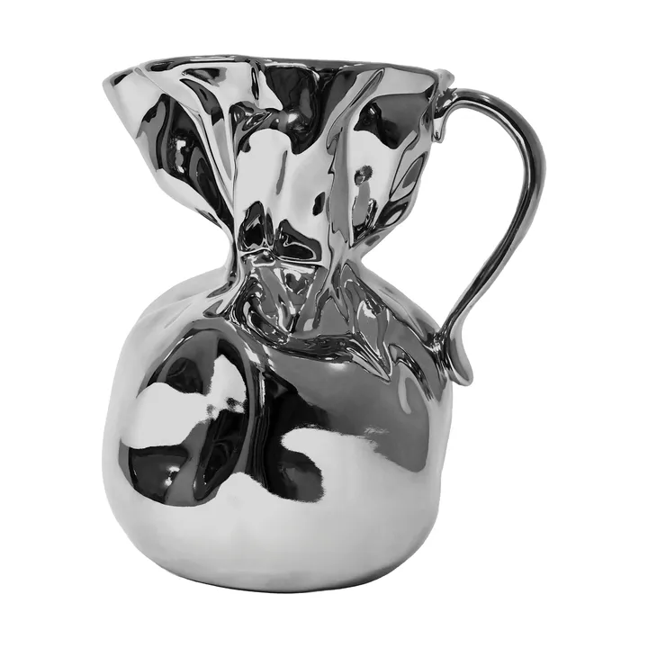 Crumple vaas - Zilver - Byon
