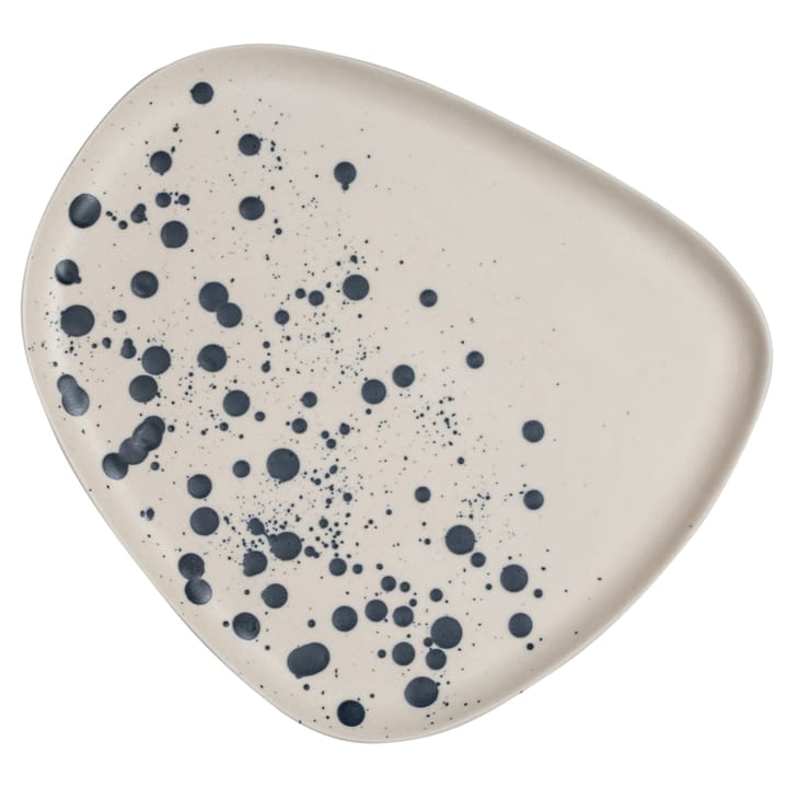 Dottie bord 21 cm, Zwart-wit Byon