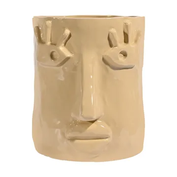 Facy pot L 24x19x22 cm - Beige - Byon