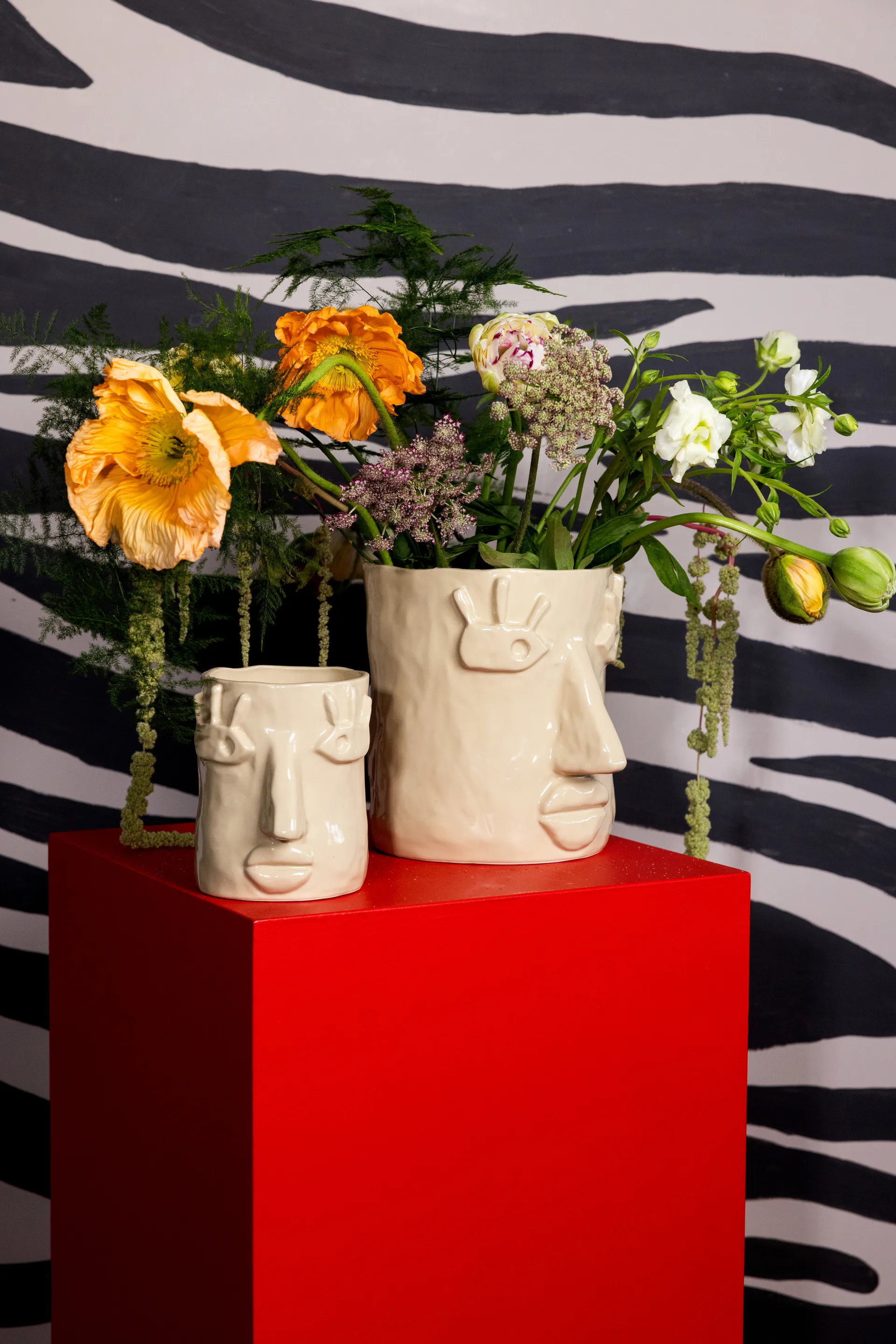 Facy pot S 15,5x12x15 cm, Beige Byon