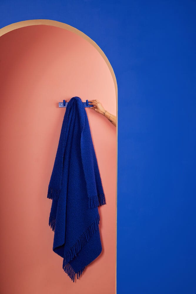 Franca plaid 130x170 cm, Blauw Byon