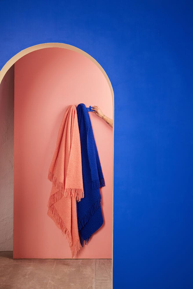 Franca plaid 130x170 cm, Blauw Byon