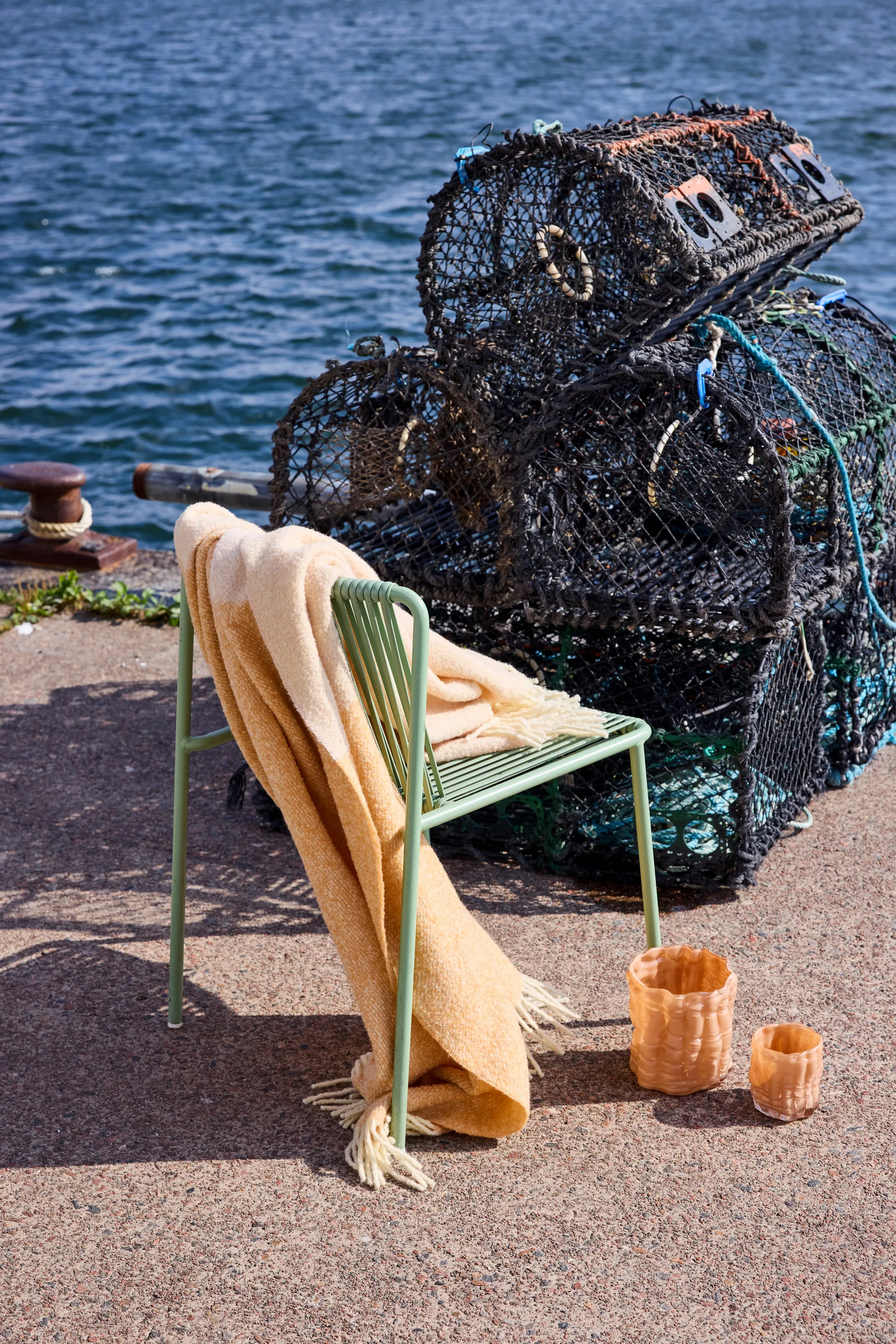 Franca plaid 130x170 cm, Perzik Byon