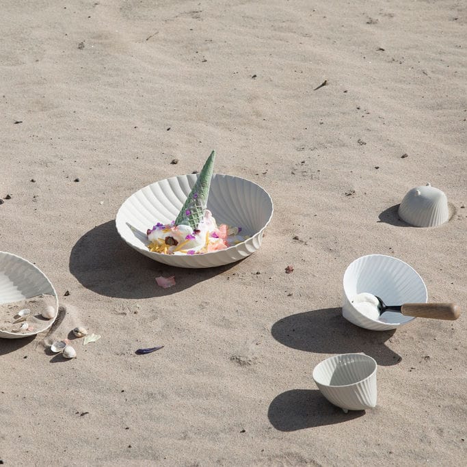 Frances serveerschaal S, Wit Byon