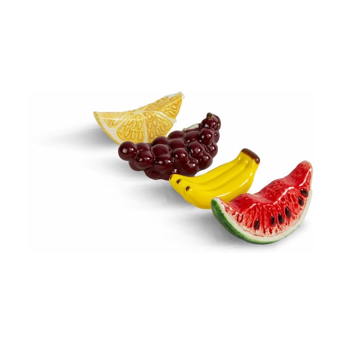 Fruits eetstokjeshouder - 4-pack - Byon