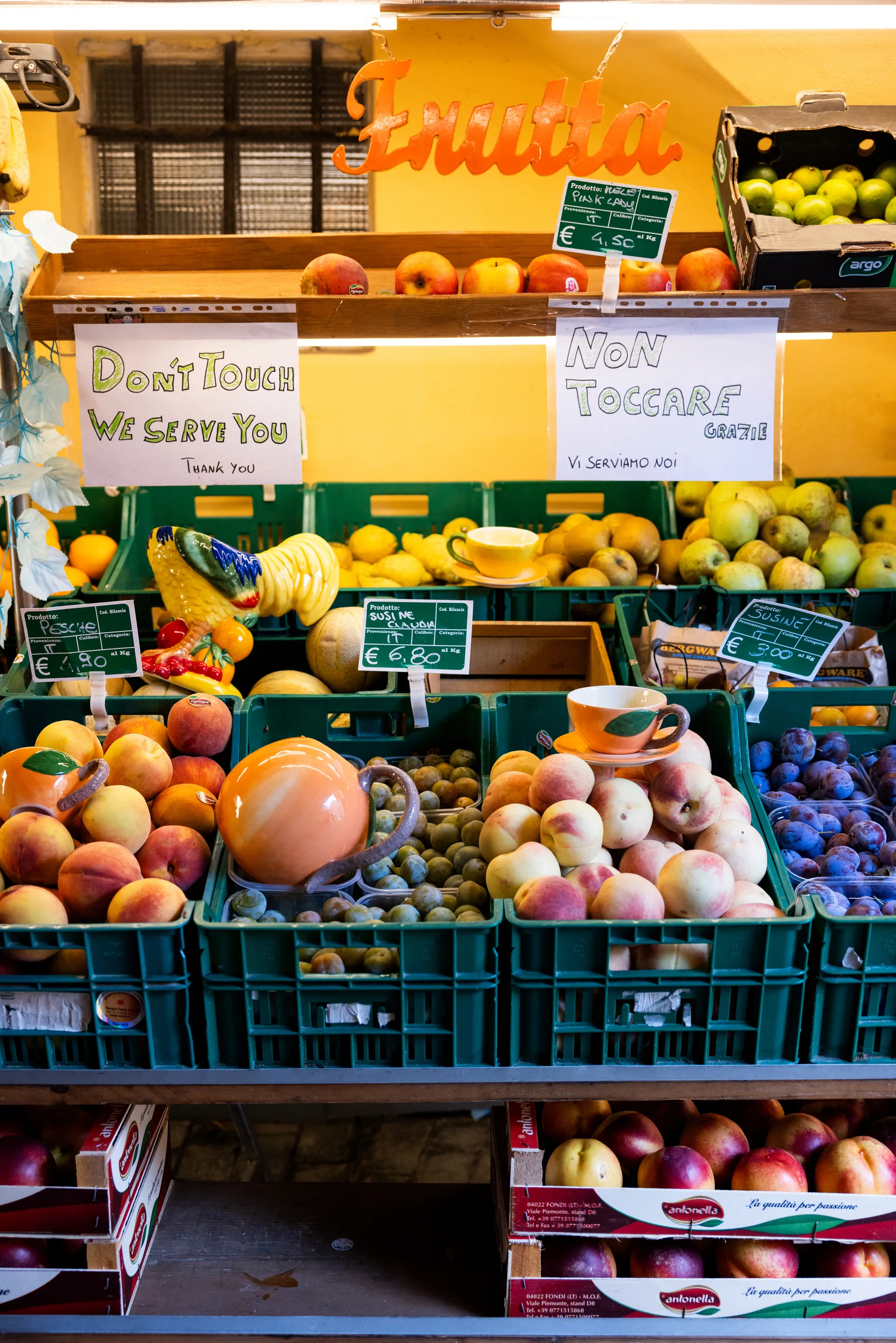 Fruity Rooster kom, Geel Byon