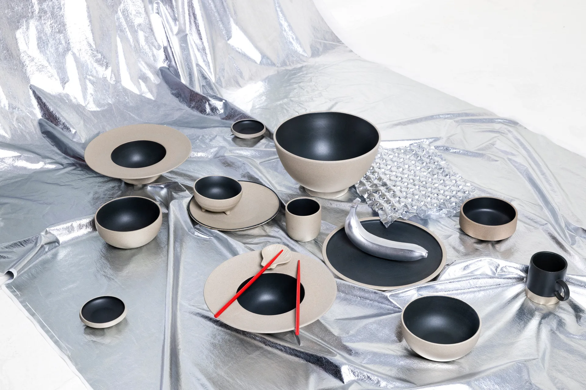 Fumiko houder voor eetstokjes 4-pack, Beige Byon