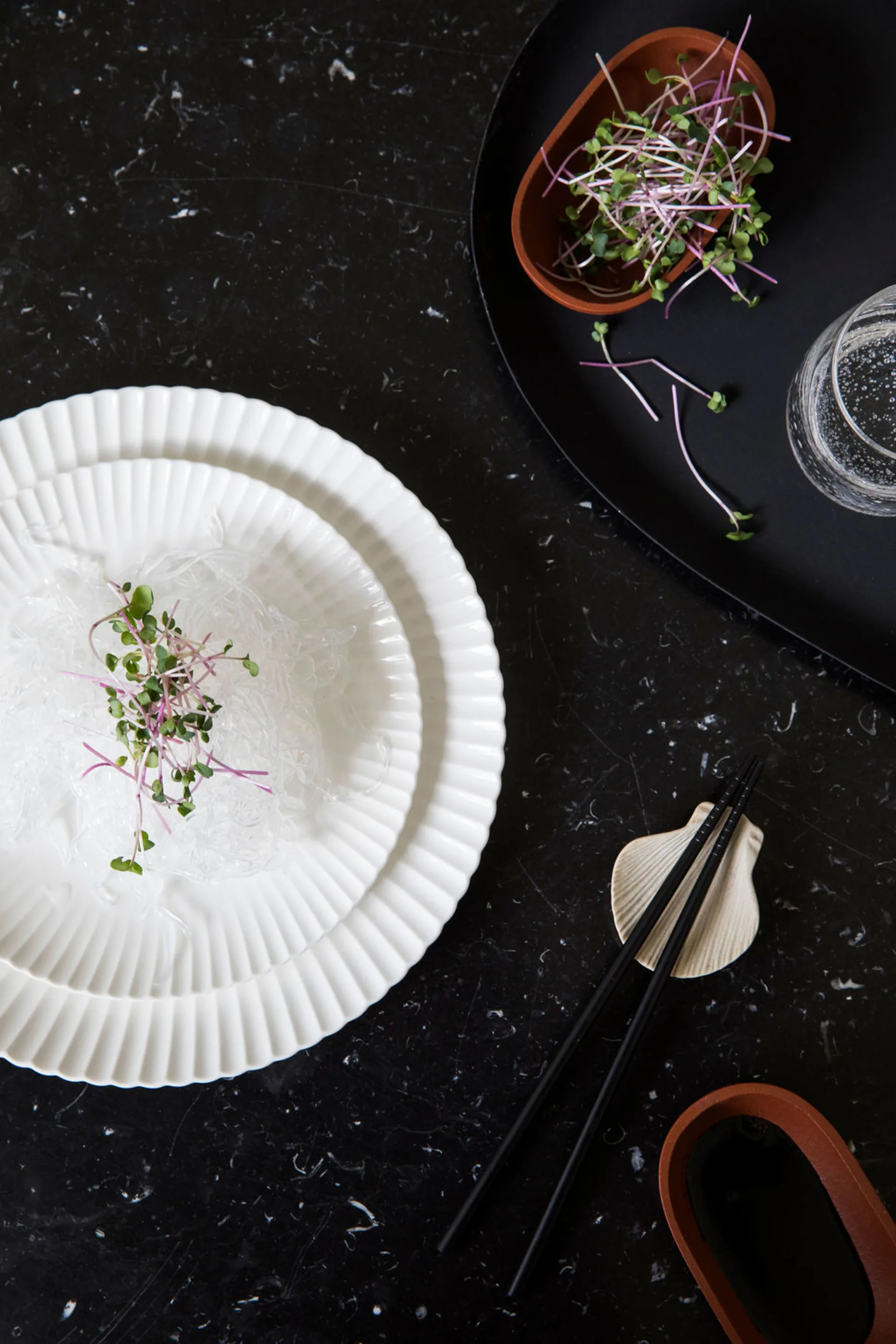 Fumiko houder voor eetstokjes 4-pack, Beige Byon