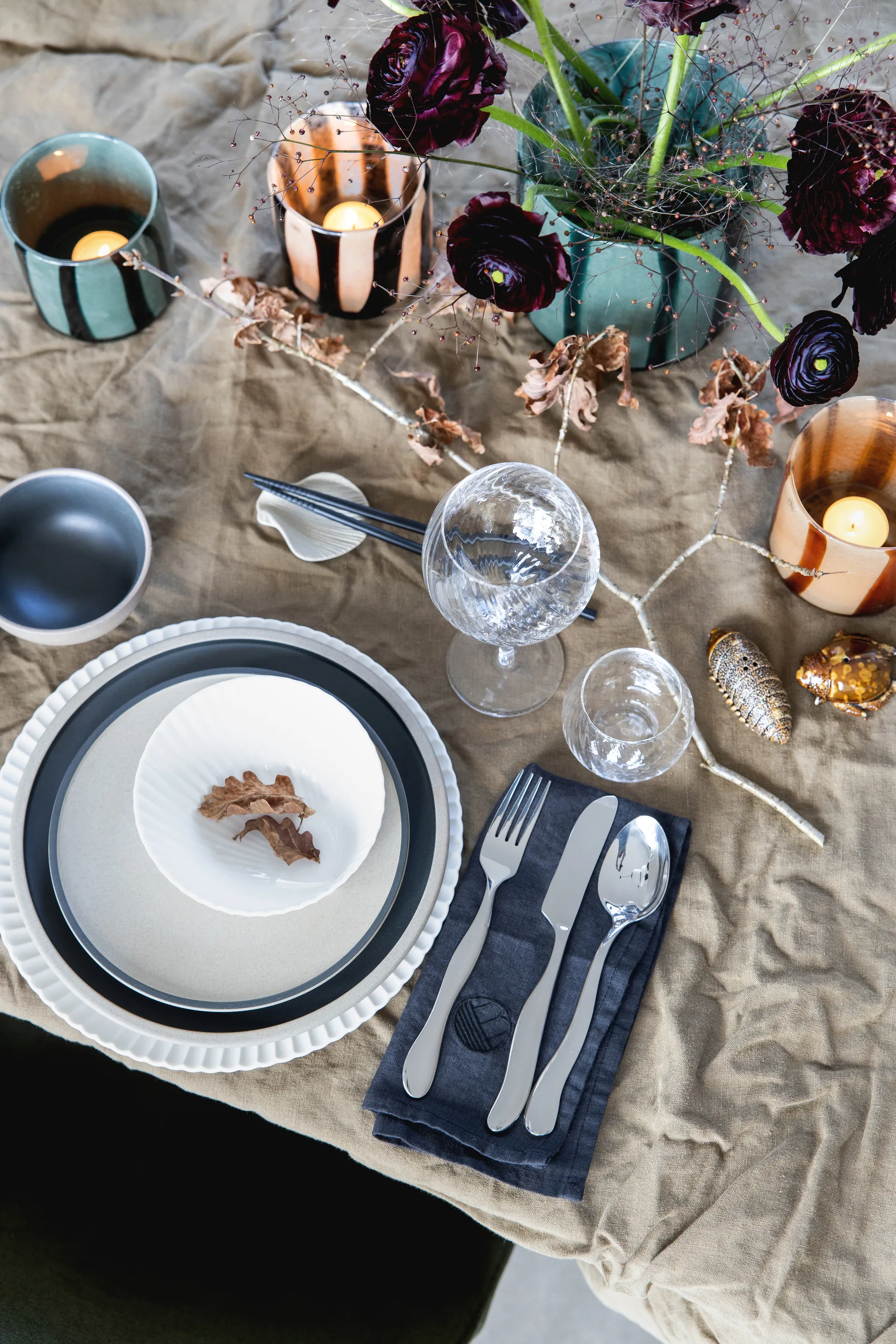 Fumiko houder voor eetstokjes 4-pack, Beige Byon