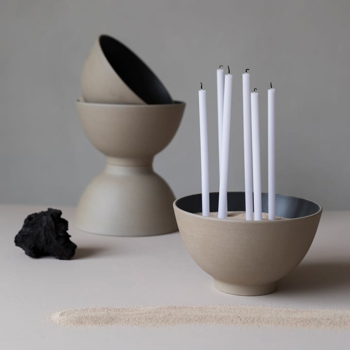 Fumiko kom Ø 24 cm - Beige-zwart - Byon