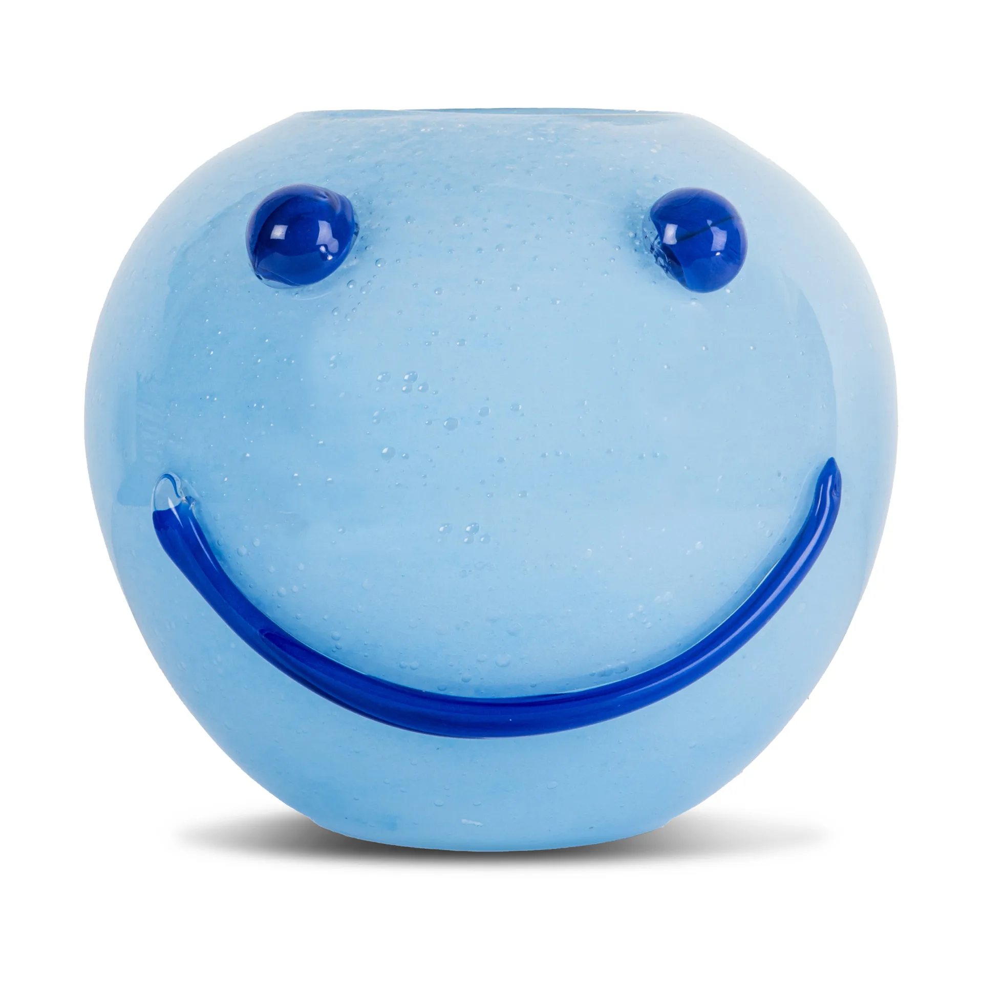 Happy vaas 25 cm, Blauw Byon