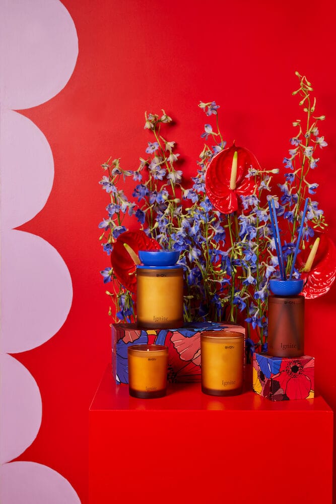Ignite geurstokjes, Amber-blauw Byon