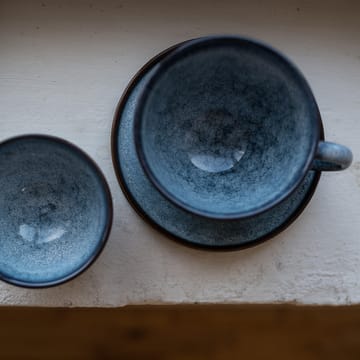 Jade kop met schotel - blauw - Byon