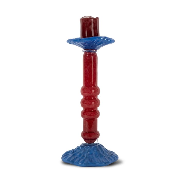 Lara kandelaar L 32 cm - Bordeauxrood - Byon