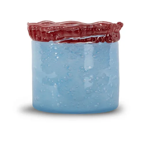 Lara waxinelichthouder M 15 cm, Lichtblauw Byon