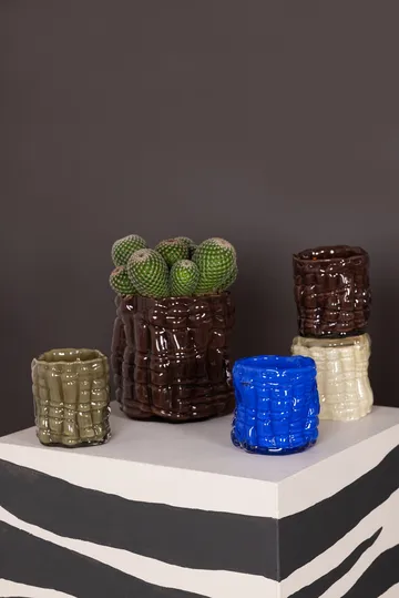 Laranne windlicht Ø10 cm - Groen - Byon