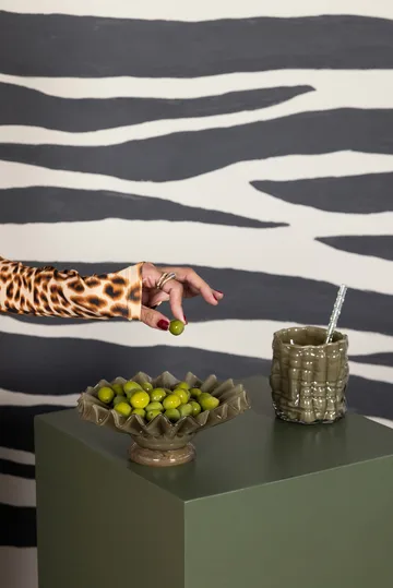 Laranne windlicht Ø10 cm - Groen - Byon