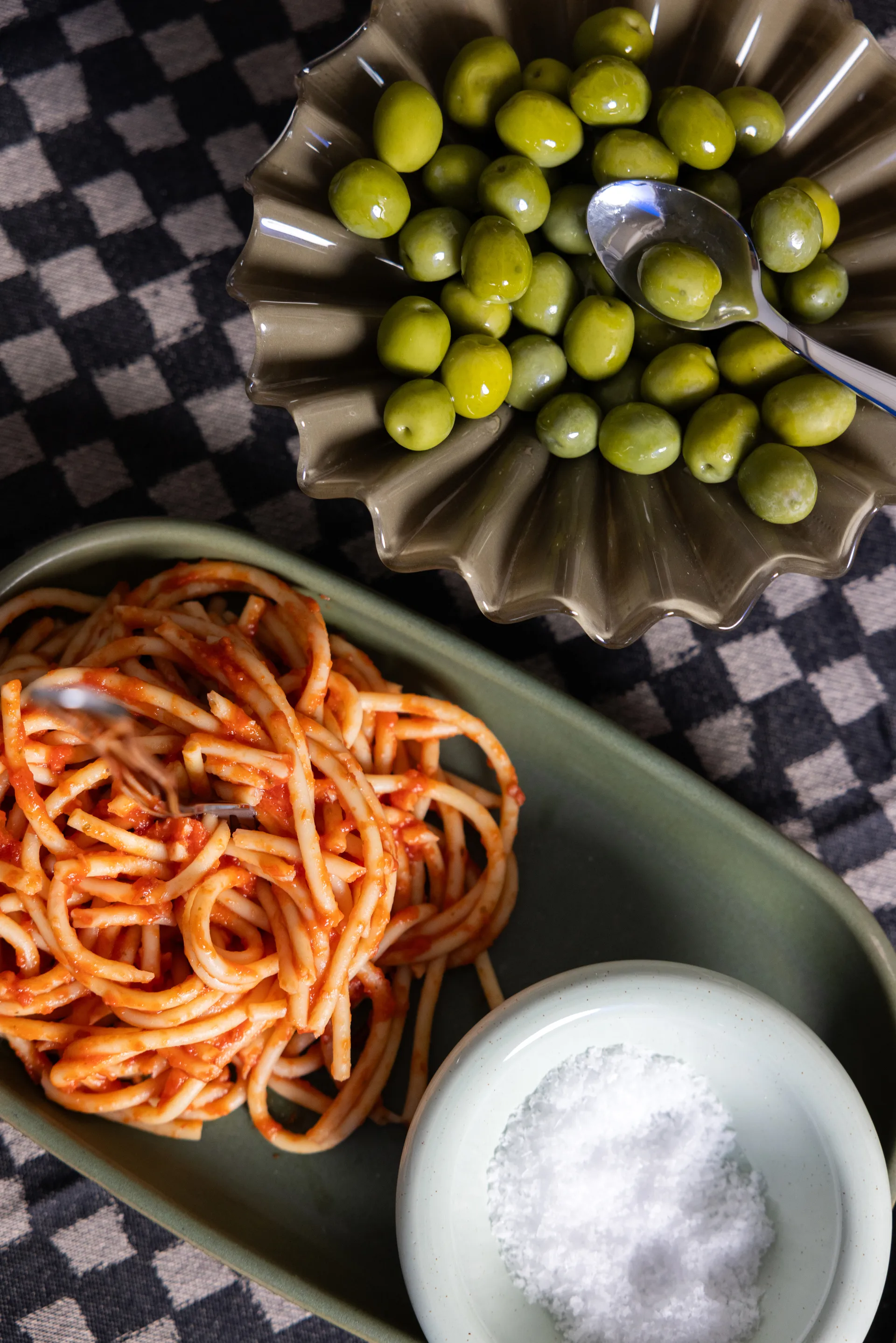 Lori schaal M Ø18 cm, Groen-beige Byon