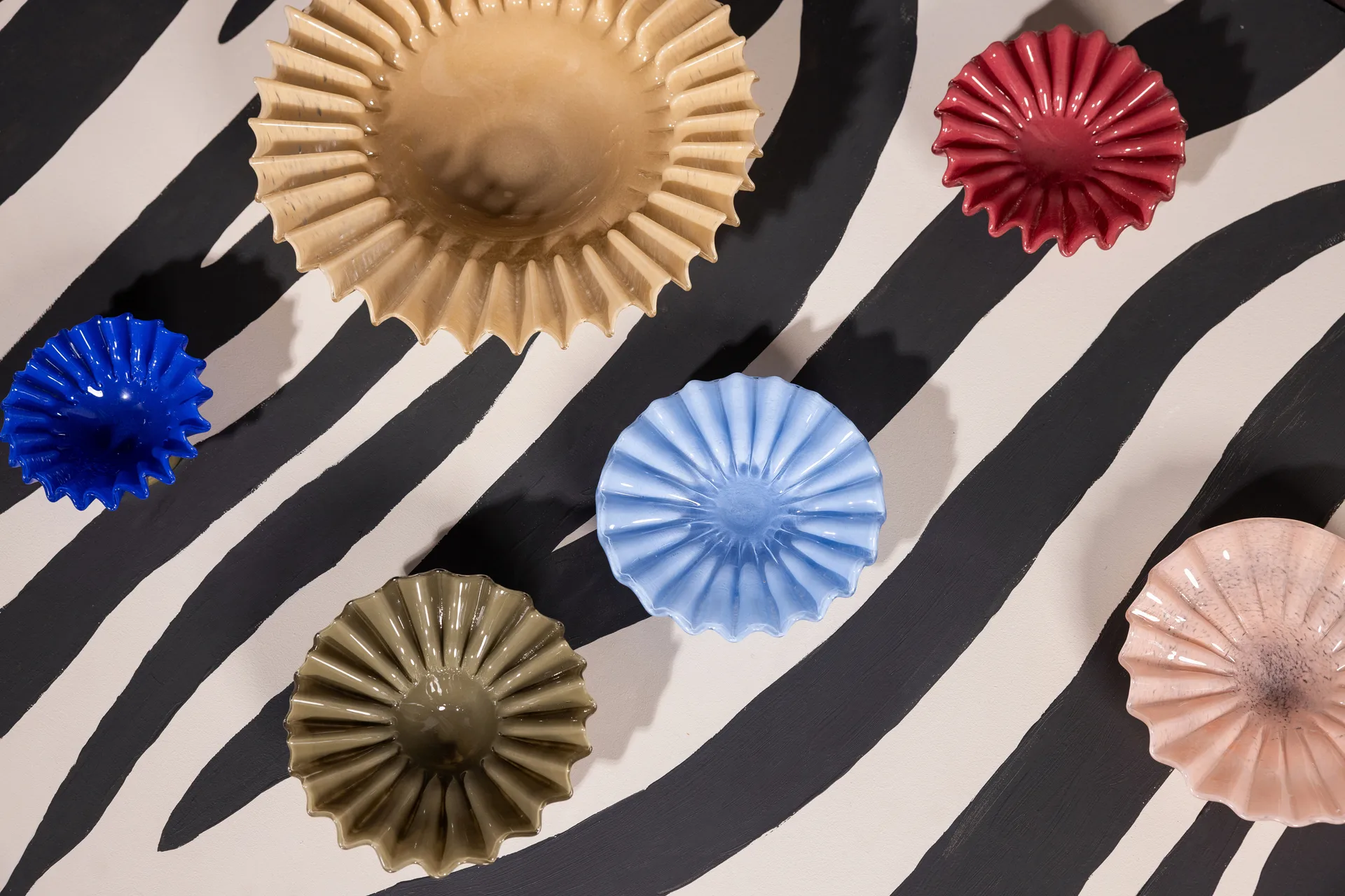 Lori schaal M Ø18 cm, Groen-beige Byon