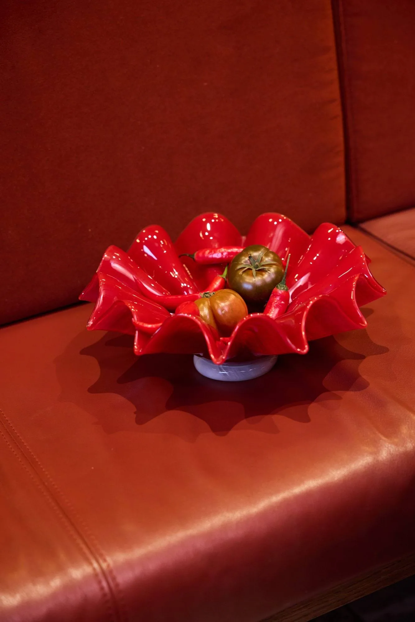 Lorin schaal, L, Ø30x11 cm, Rood Byon