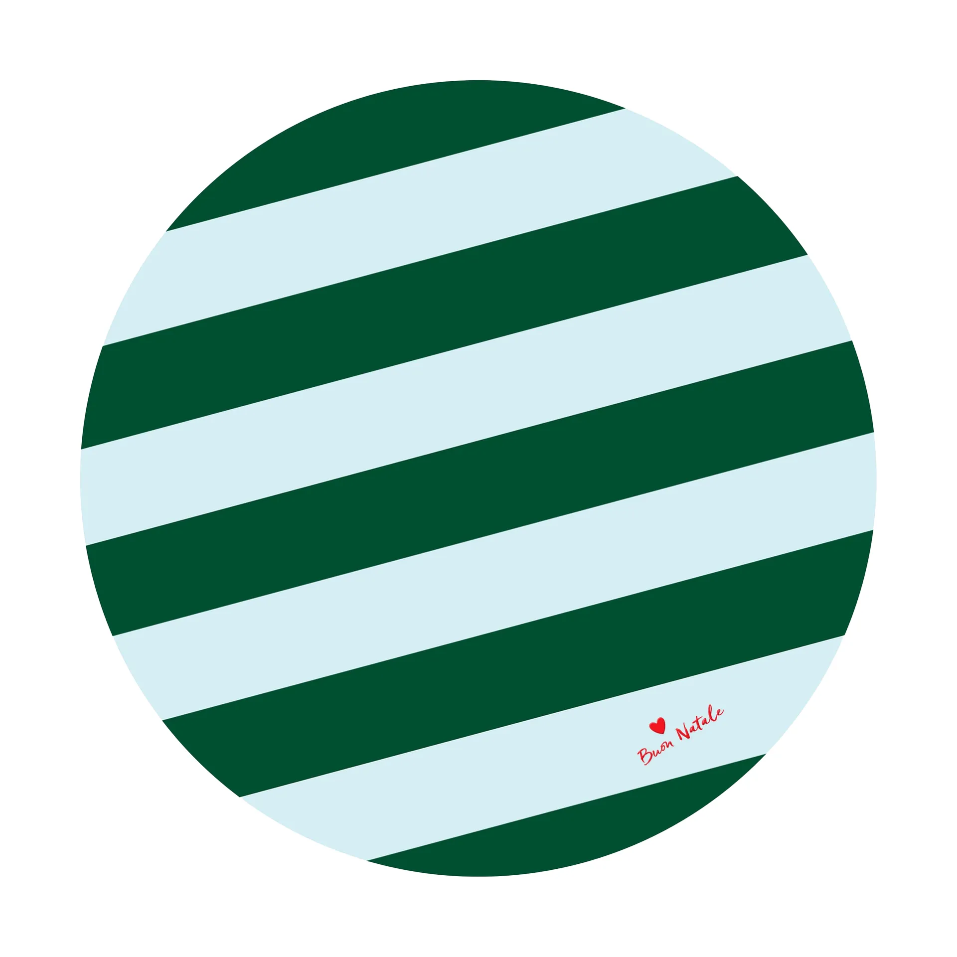 Love kerstboomkleed Ø100 cm, Groen-lichtblauw Byon