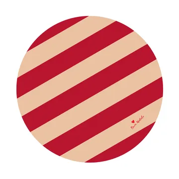 Love kerstboomkleed Ø100 cm - Rood-zand - Byon