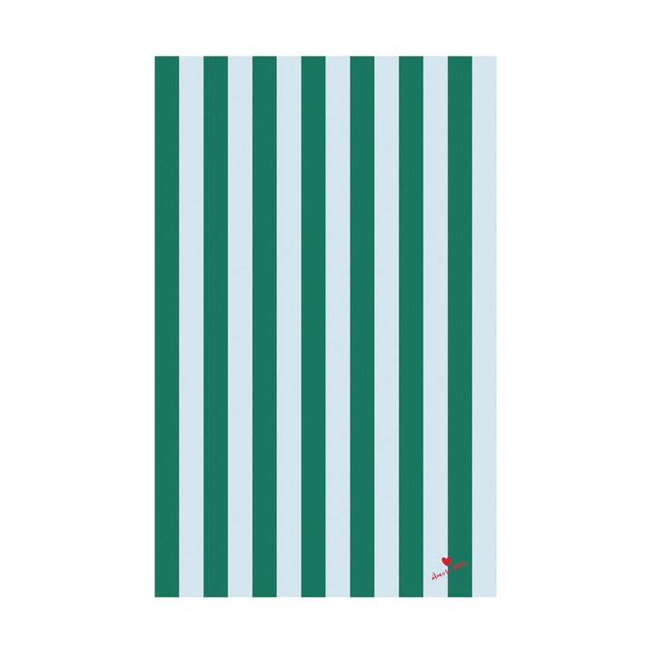 Love tafelkleed 150x280 cm - Groen-lichtblauw - Byon