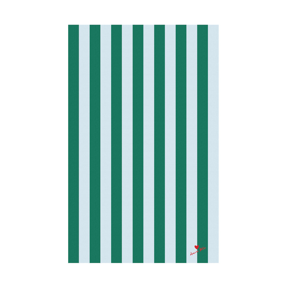 Byon Love tafelkleed 150x280 cm Groen-lichtblauw | Scandinavisch Interieur | Tafellopers | Groen