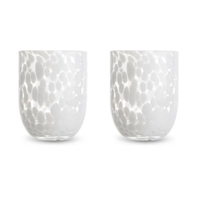 Messy glas 30 cl 2-pack, Wit Byon