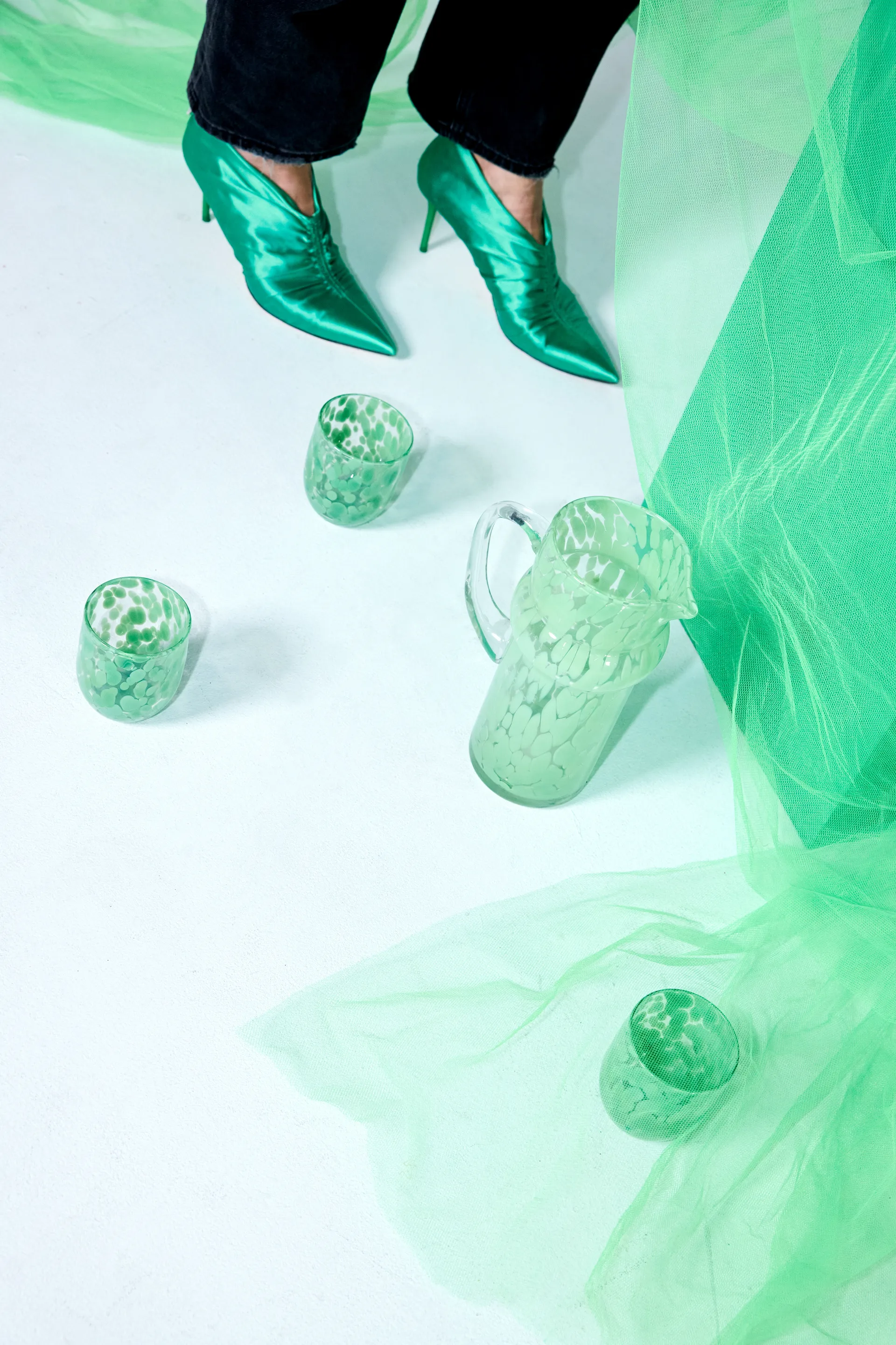 Messy kan tall 1,5 l, Groen Byon