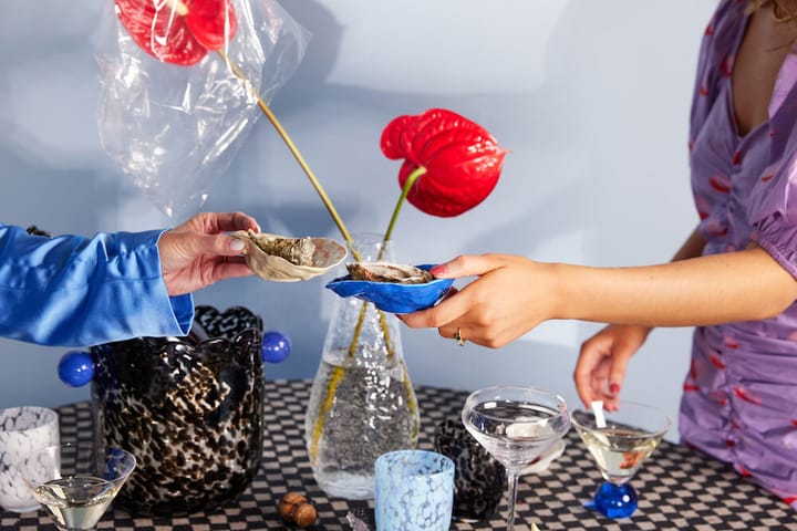 Messy vaas-wijnkoeler, Zwart-blauw Byon