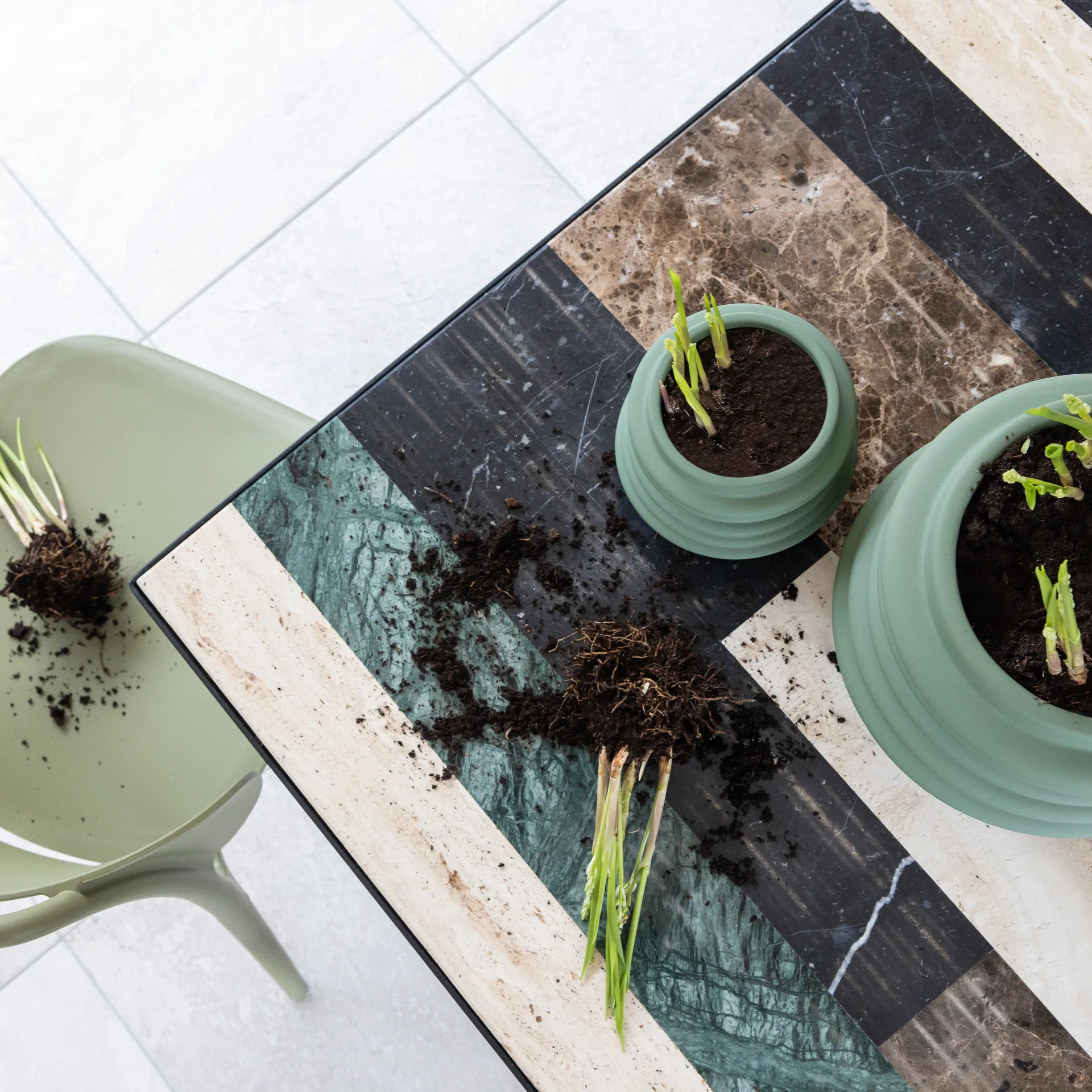 Mila vaas 15 cm, Groen Byon