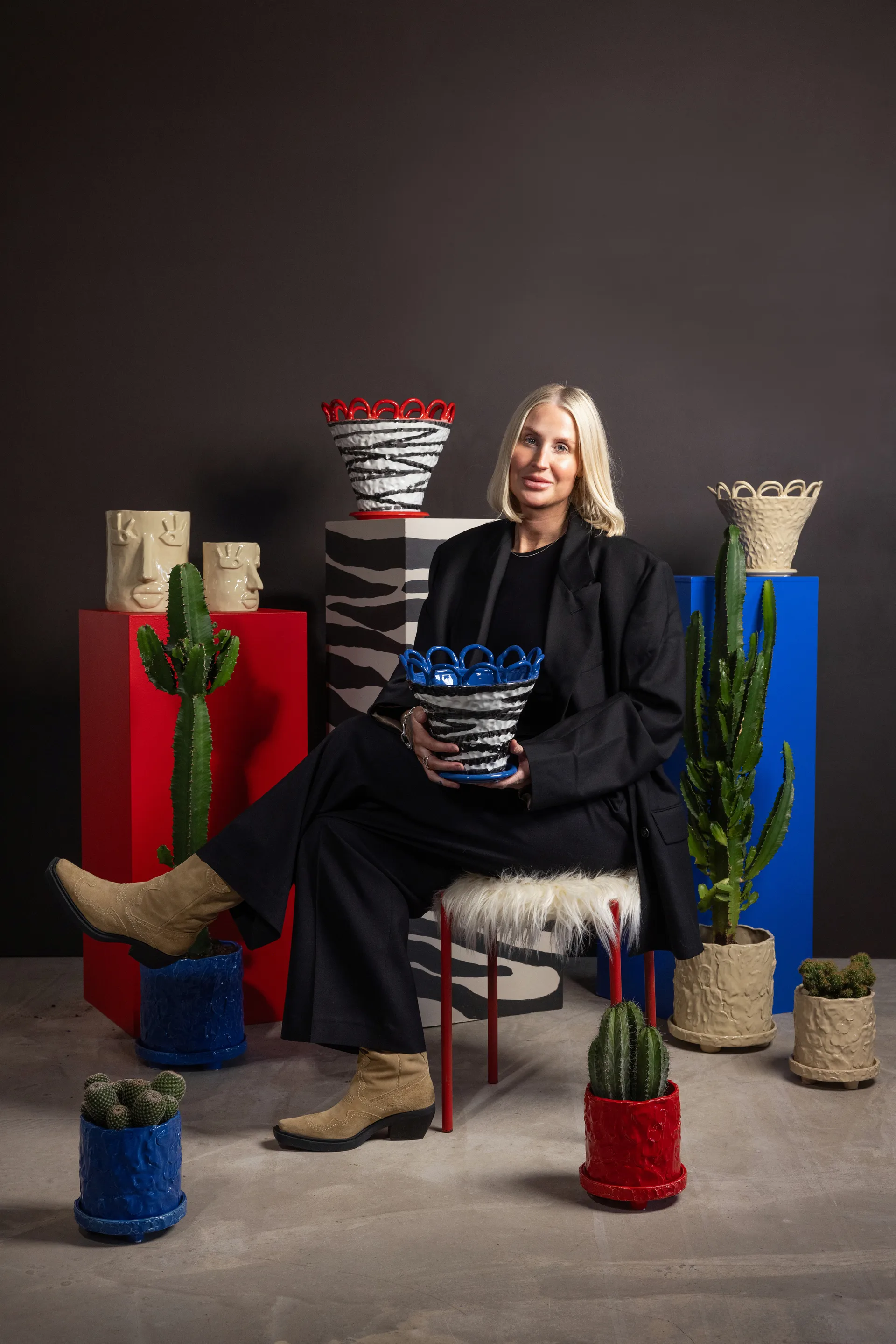 Muddy pot S Ø17,5 cm, Rood Byon