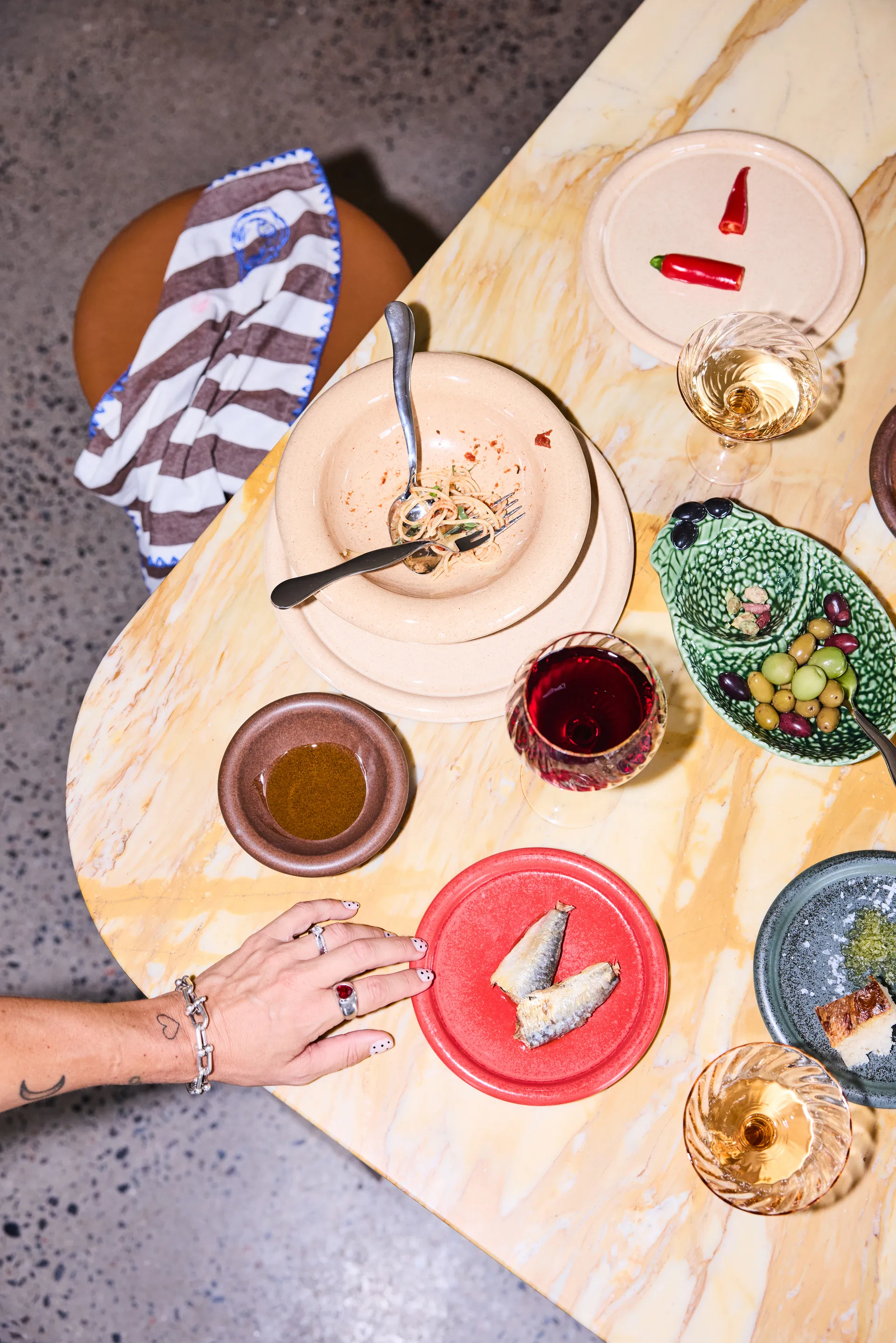 Oliv schaal, Groen Byon