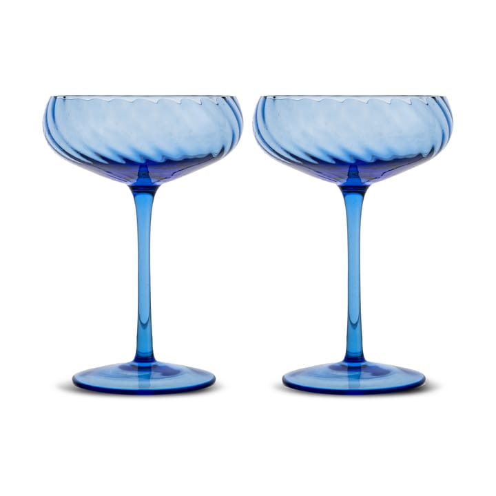 Opacity  champagnecoupe 30 cl 2-pack - Blauw - Byon