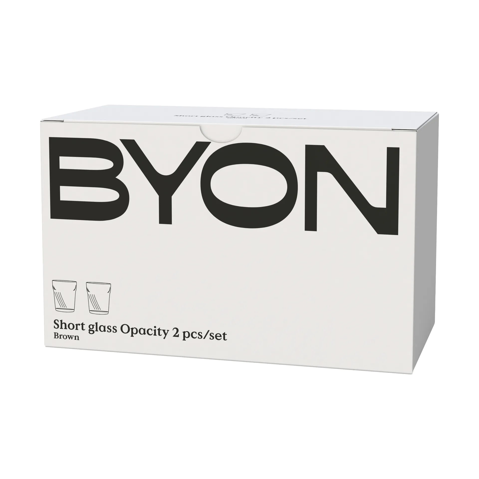 Opacity drinkglas 30 cl 2-pack, Bruin Byon
