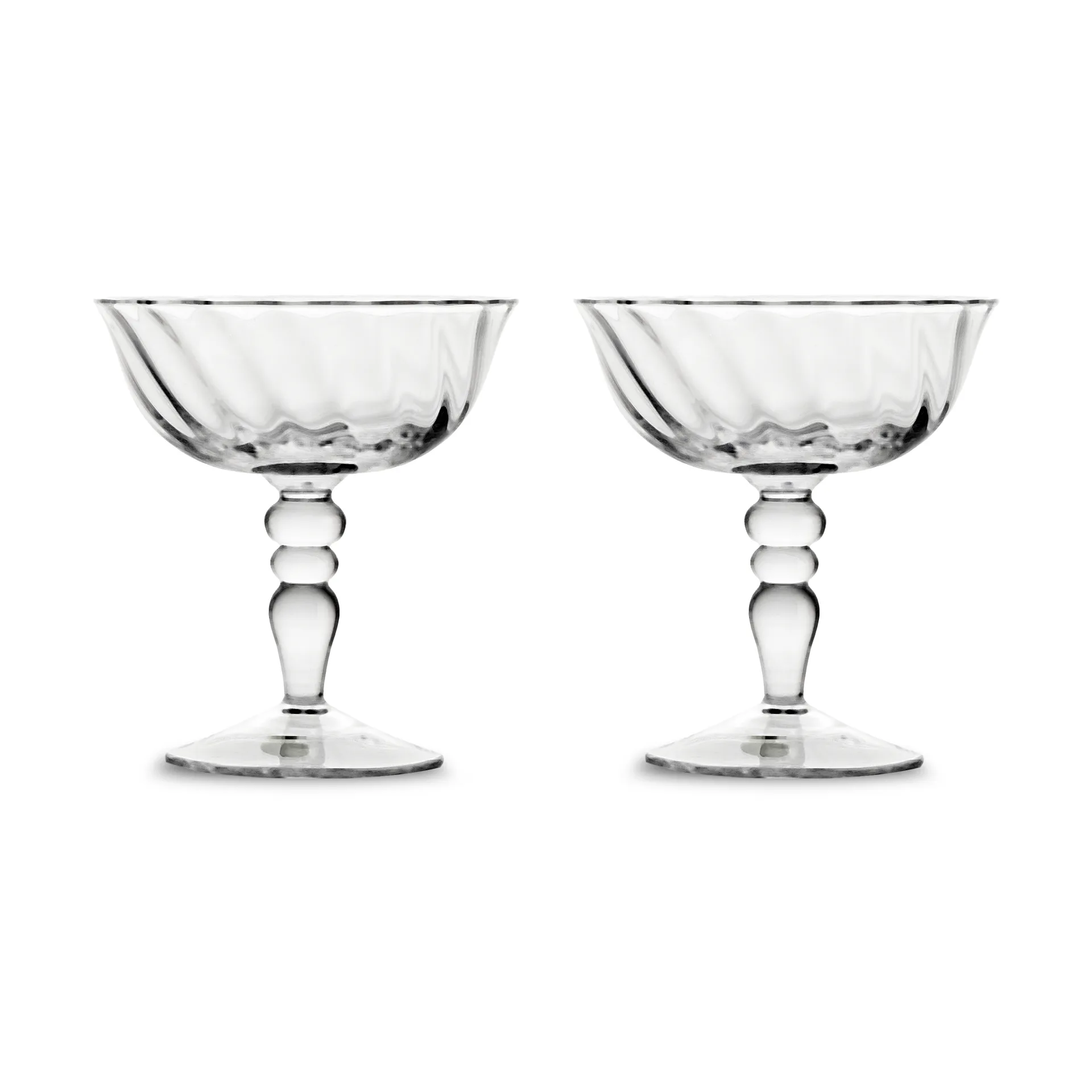Opacity Italiaanse champagnecoupe 15 cl 2-pack, Helder Byon