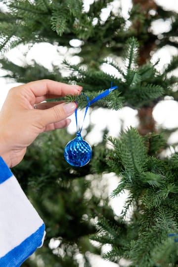 Opacity kerstbal XS Ø4 cm 2-pack - Blauw - Byon