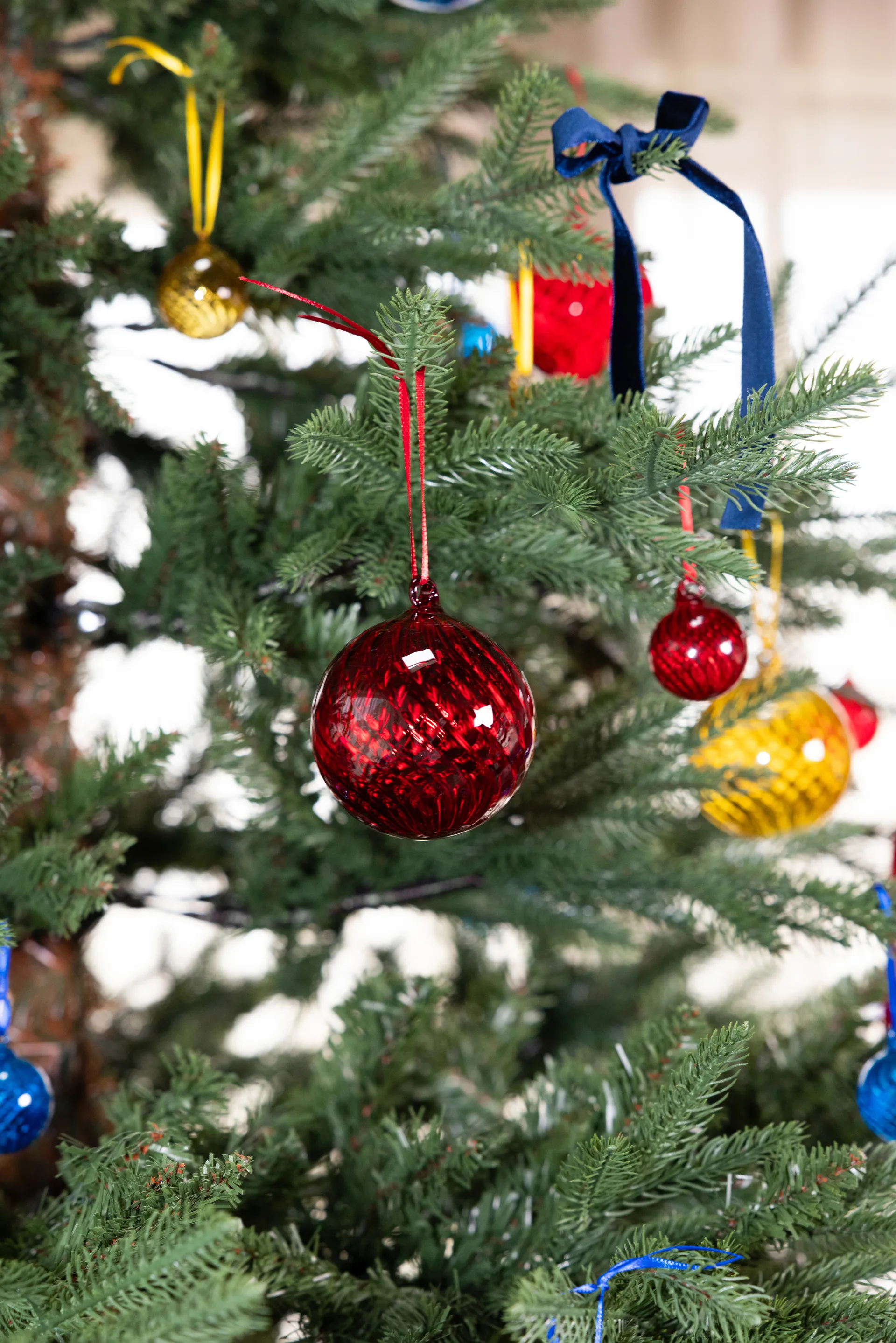 Opacity kerstbal XS Ø4 cm 4-pack, Geel Byon